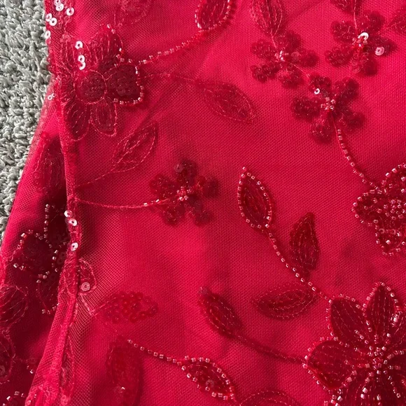 Peppermayo Red Strapless Dress - Picture 4 of 9